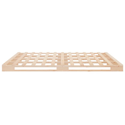 Bed Frame without Mattress 120x190cm Solid Wood Pine Small Double