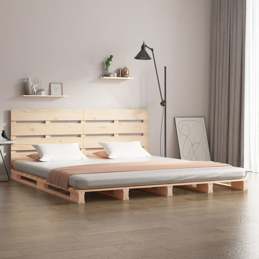 Bed Frame without Mattress 120x190cm Solid Wood Pine Small Double