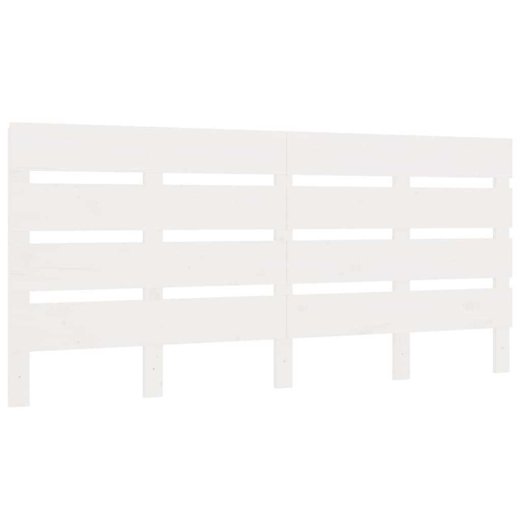 Bed Frame without Mattress White Solid Wood Pine Small Double