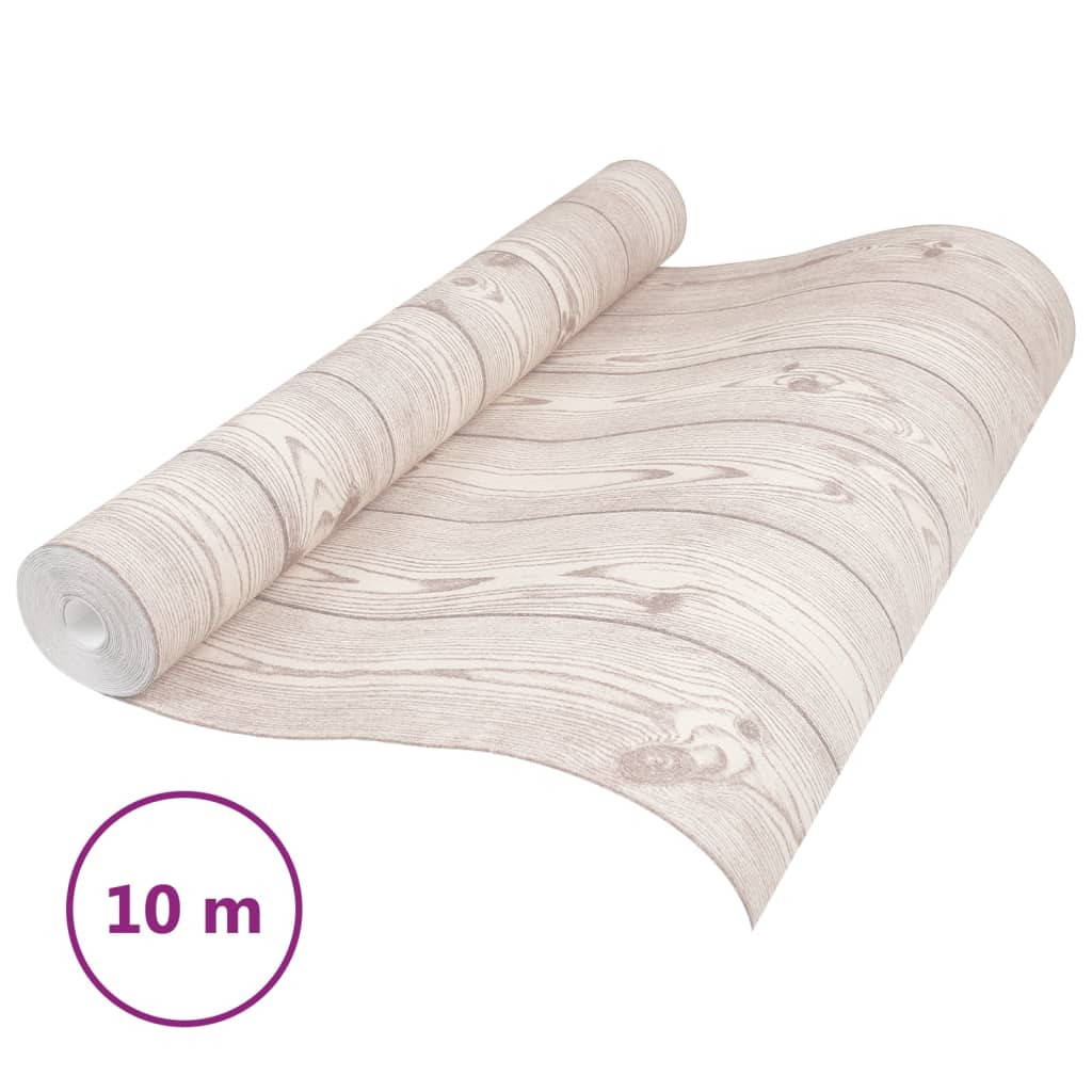 Wallpaper 3D Wood Grain Grey 10x0.53 m Non-woven