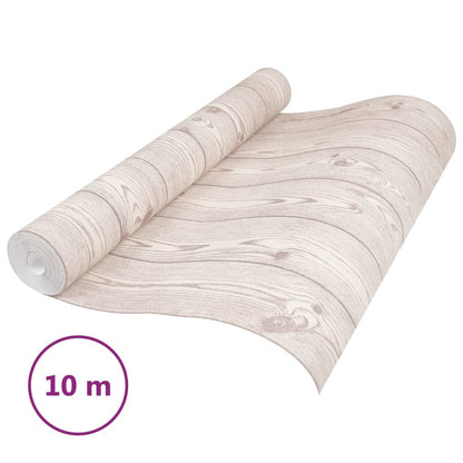 Wallpaper 3D Wood Grain Grey 10x0.53 m Non-woven