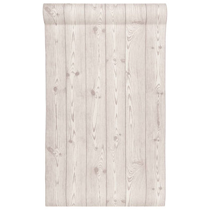 Wallpaper 3D Wood Grain Grey 10x0.53 m Non-woven