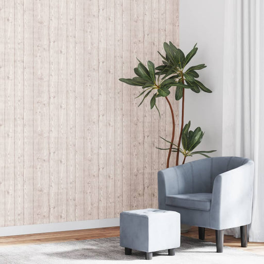 Wallpaper 3D Wood Grain Grey 10x0.53 m Non-woven