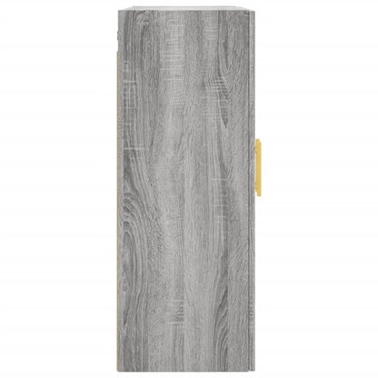 Wall Mounted Cabinet Grey Sonoma 69.5x34x90 cm