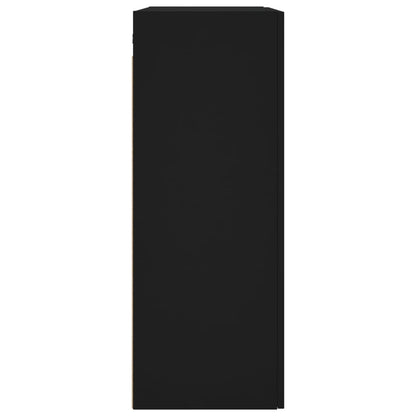 Wall Mounted Cabinet Black 69.5x34x90 cm
