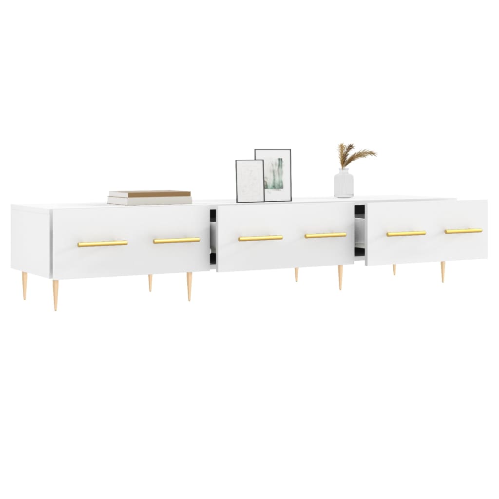 TV Cabinet White 150x36x30 cm Engineered Wood