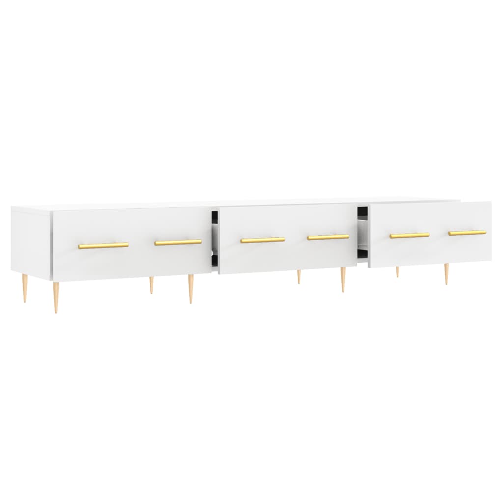 TV Cabinet White 150x36x30 cm Engineered Wood