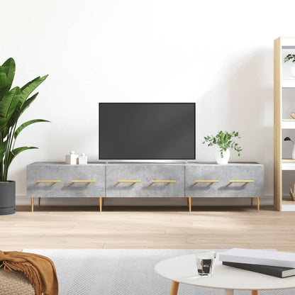 TV Cabinet Concrete Grey 150x36x30 cm Engineered Wood