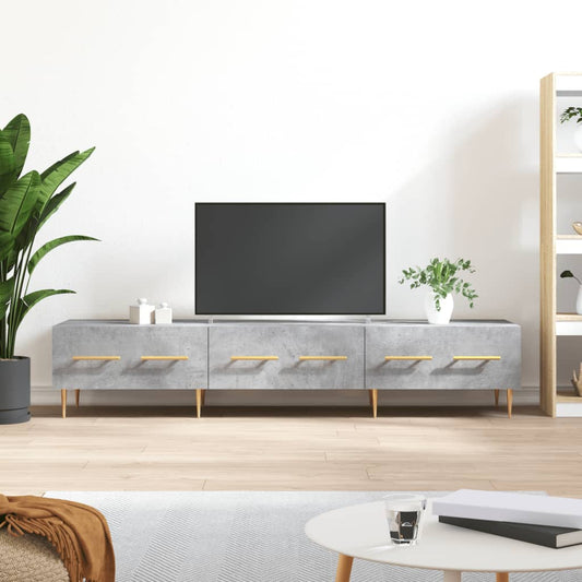 TV Cabinet Concrete Grey 150x36x30 cm Engineered Wood