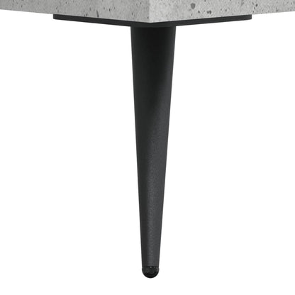 Desk Concrete Grey 140x50x75 cm Engineered Wood