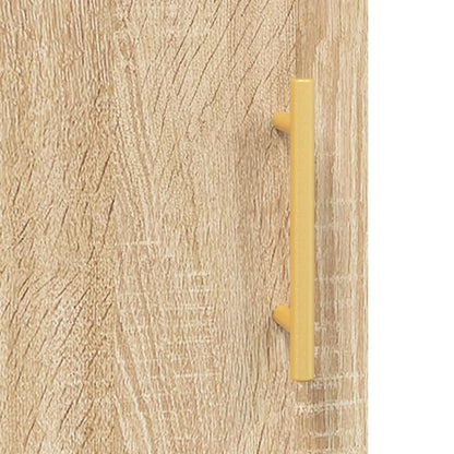 Desk Sonoma Oak 140x50x75 cm Engineered Wood