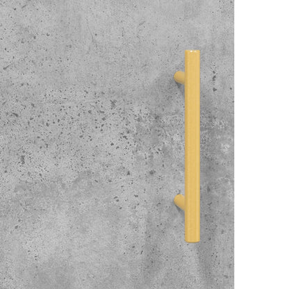 Desk Concrete Grey 140x50x75 cm Engineered Wood
