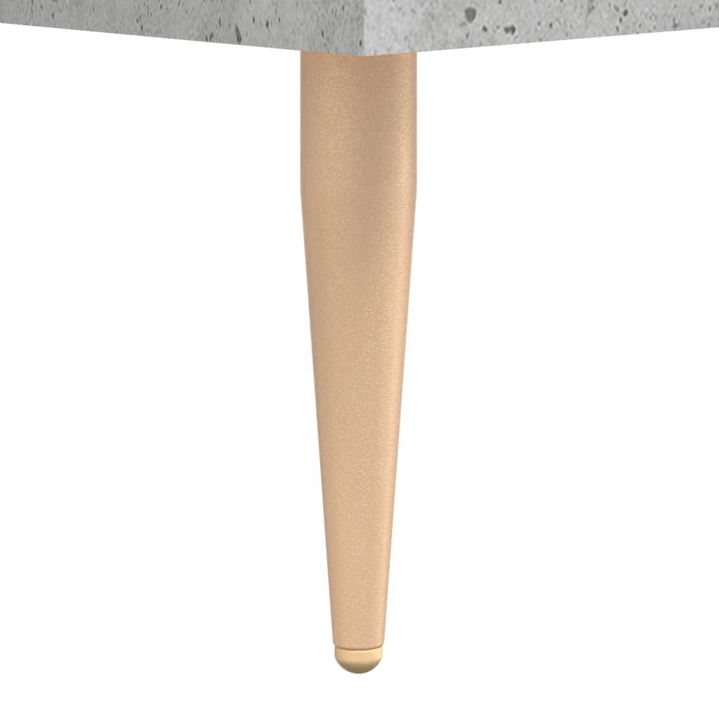 Desk Concrete Grey 140x50x75 cm Engineered Wood