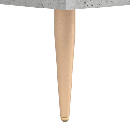Desk Concrete Grey 140x50x75 cm Engineered Wood