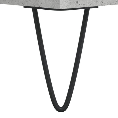 Desk Concrete Grey 140x50x75 cm Engineered Wood