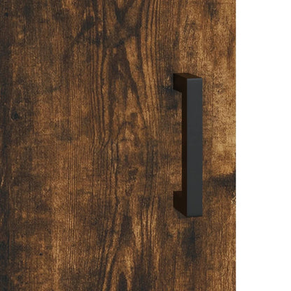 Desk Smoked Oak 140x50x75 cm Engineered Wood