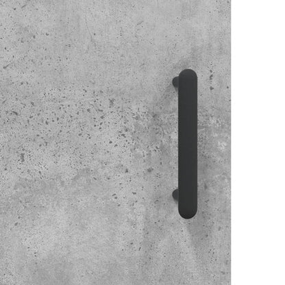 Desk Concrete Grey 140x50x75 cm Engineered Wood