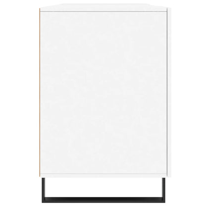 Desk White 140x50x75 cm Engineered Wood