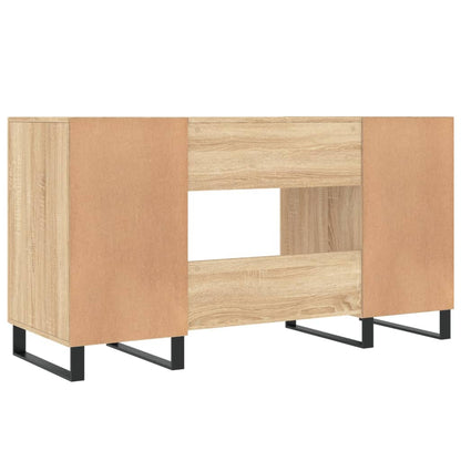 Desk Sonoma Oak 140x50x75 cm Engineered Wood