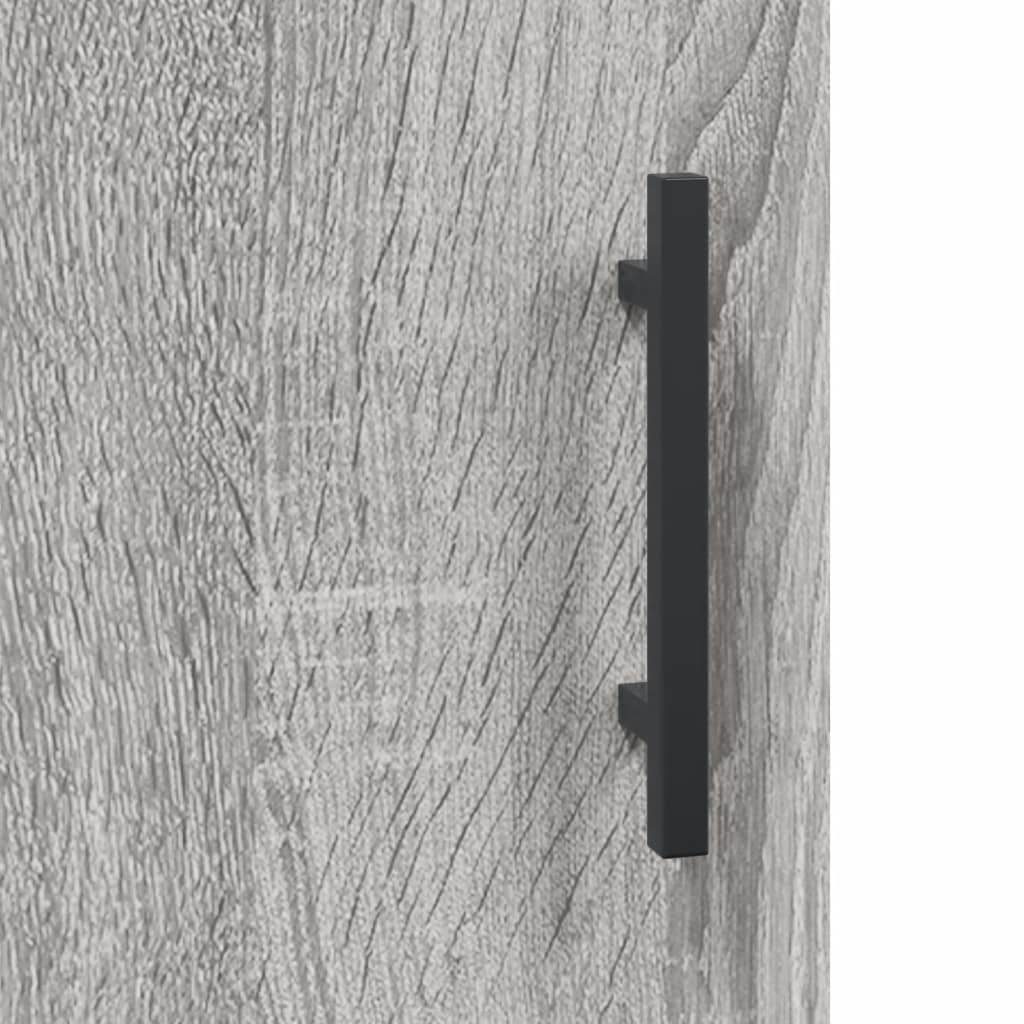 Desk Grey Sonoma 140x50x75 cm Engineered Wood