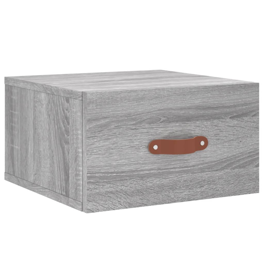 Wall-mounted Bedside Cabinet Grey Sonoma 35x35x20 cm