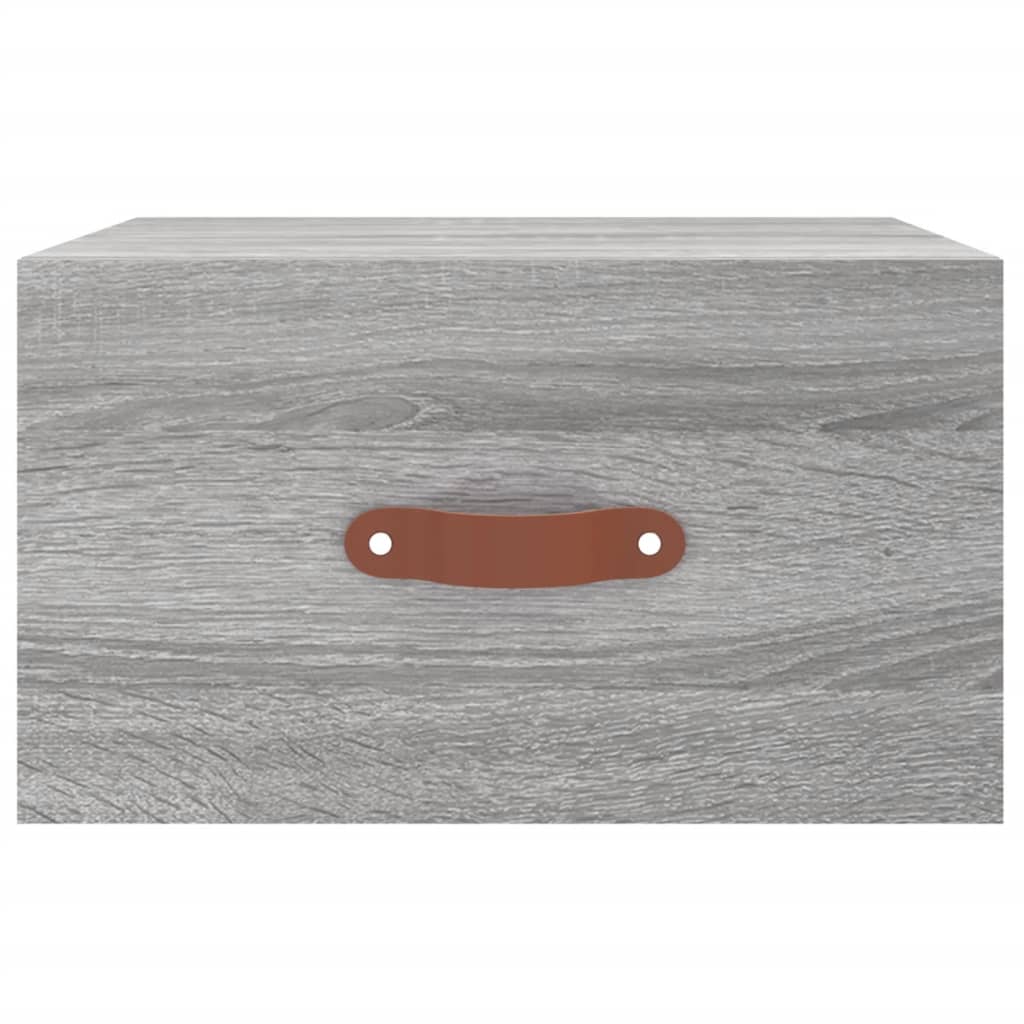 Wall-mounted Bedside Cabinet Grey Sonoma 35x35x20 cm