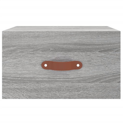 Wall-mounted Bedside Cabinet Grey Sonoma 35x35x20 cm