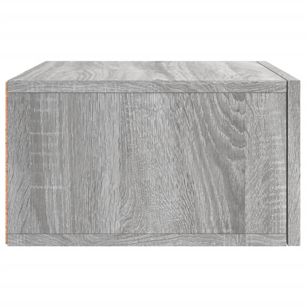 Wall-mounted Bedside Cabinet Grey Sonoma 35x35x20 cm