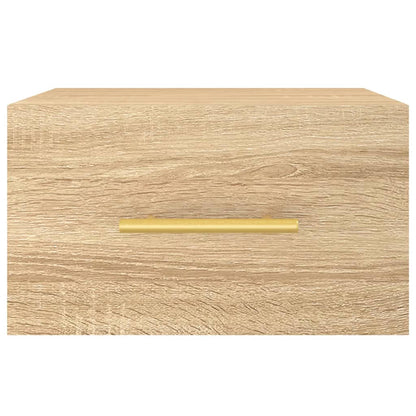 Wall-mounted Bedside Cabinets 2 pcs Sonoma Oak 35x35x20 cm