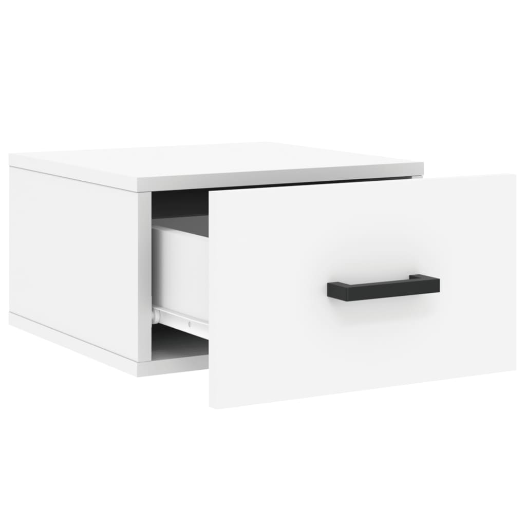 Wall-mounted Bedside Cabinet White 35x35x20 cm