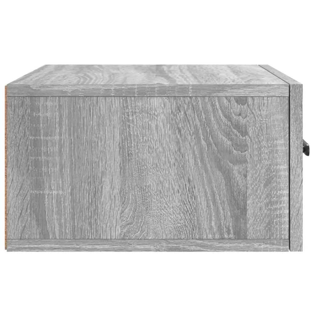 Wall-mounted Bedside Cabinet Grey Sonoma 35x35x20 cm