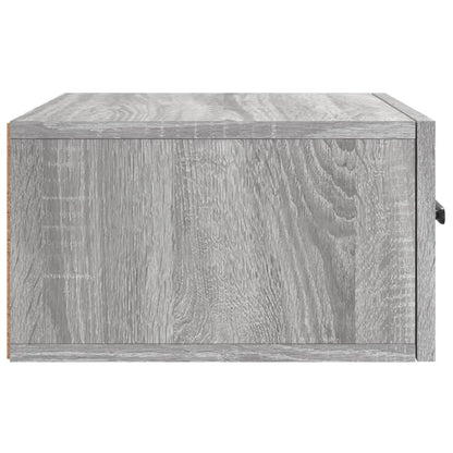 Wall-mounted Bedside Cabinet Grey Sonoma 35x35x20 cm