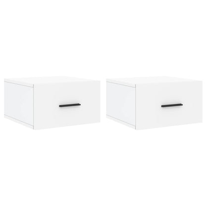Wall-mounted Bedside Cabinets 2 pcs White 35x35x20 cm