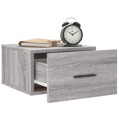 Wall-mounted Bedside Cabinets 2 pcs Grey Sonoma 35x35x20 cm
