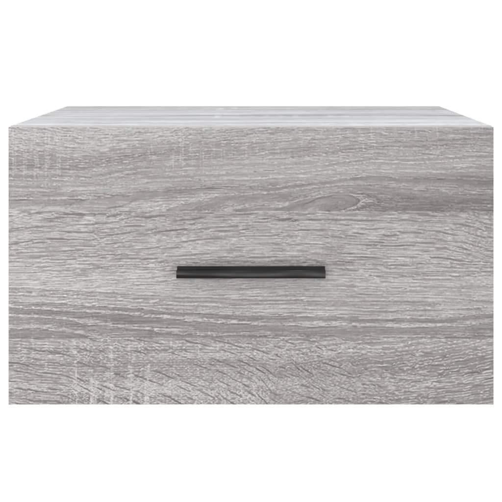 Wall-mounted Bedside Cabinets 2 pcs Grey Sonoma 35x35x20 cm