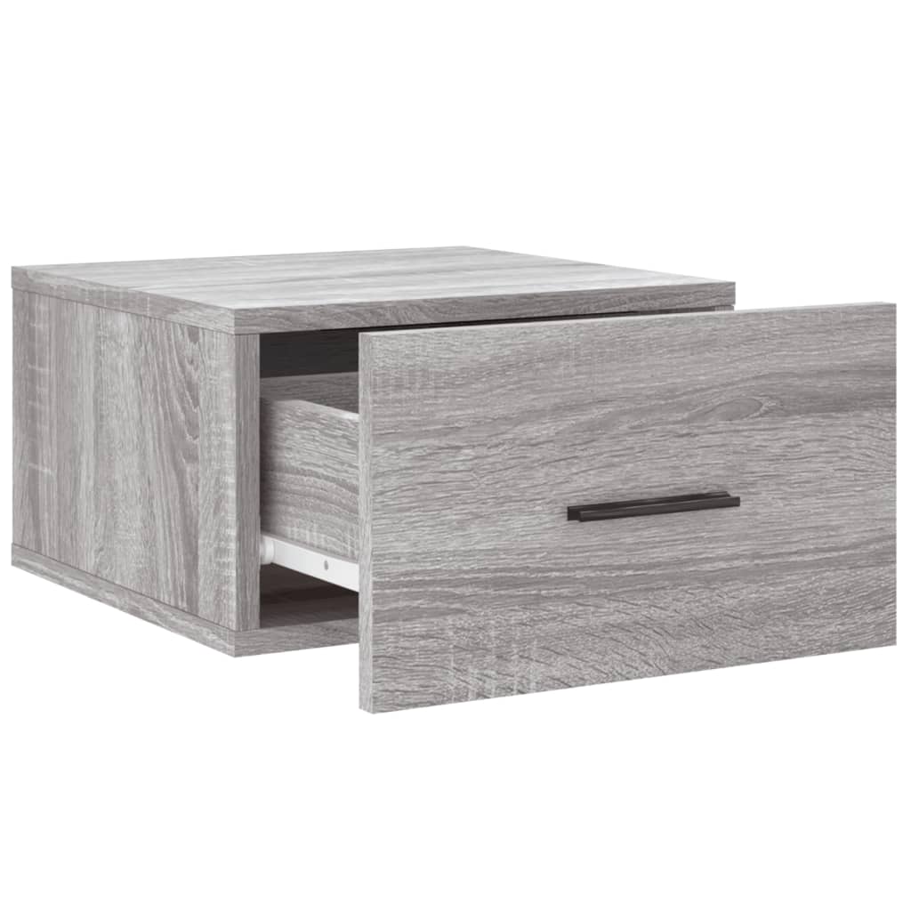 Wall-mounted Bedside Cabinets 2 pcs Grey Sonoma 35x35x20 cm