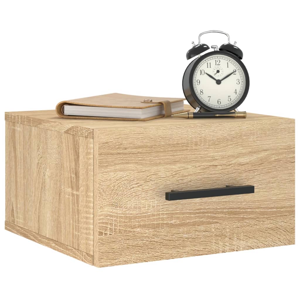 Wall-mounted Bedside Cabinets 2 pcs Sonoma Oak 35x35x20 cm