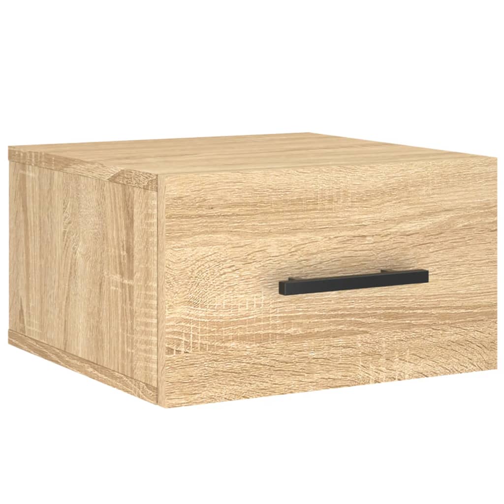 Wall-mounted Bedside Cabinets 2 pcs Sonoma Oak 35x35x20 cm