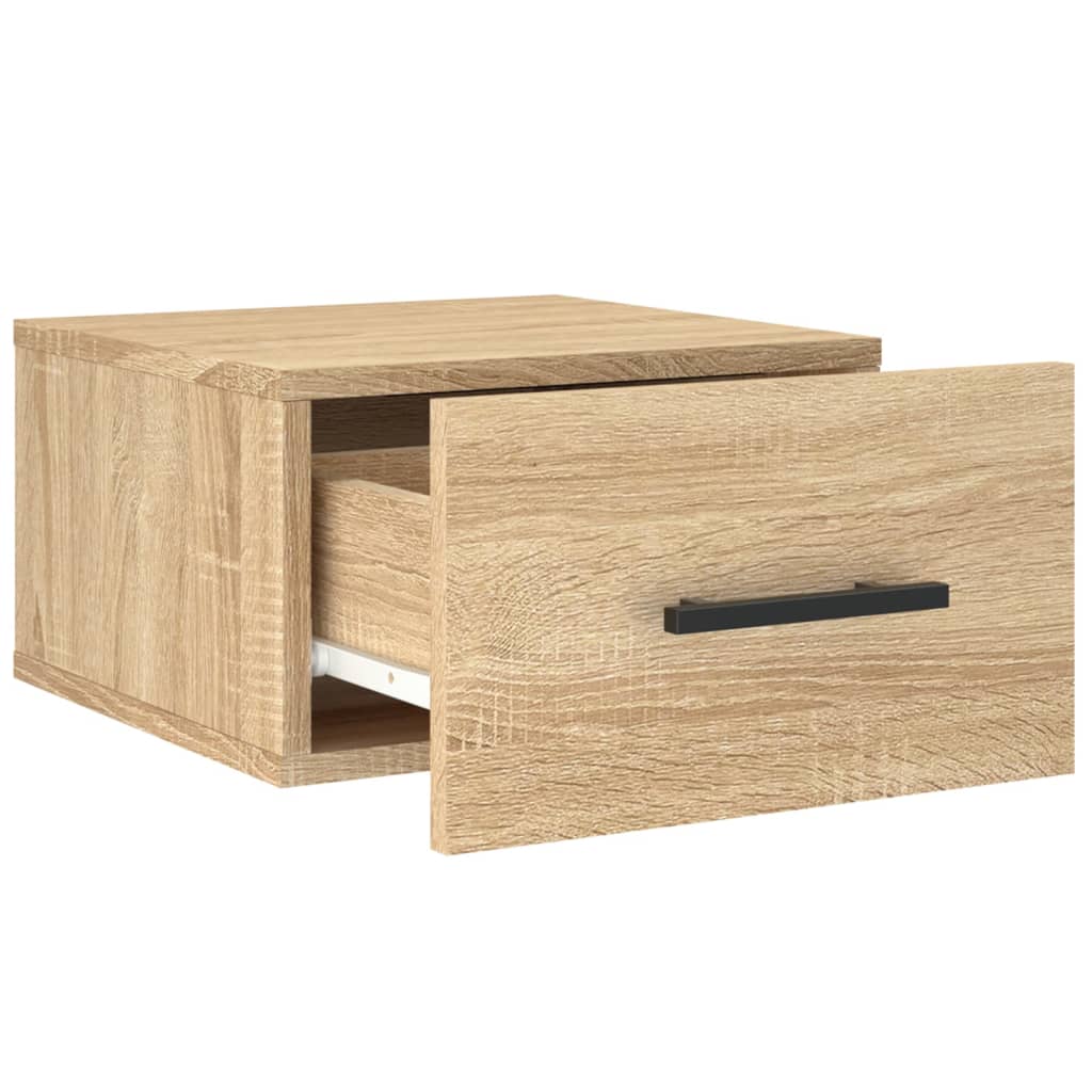 Wall-mounted Bedside Cabinets 2 pcs Sonoma Oak 35x35x20 cm