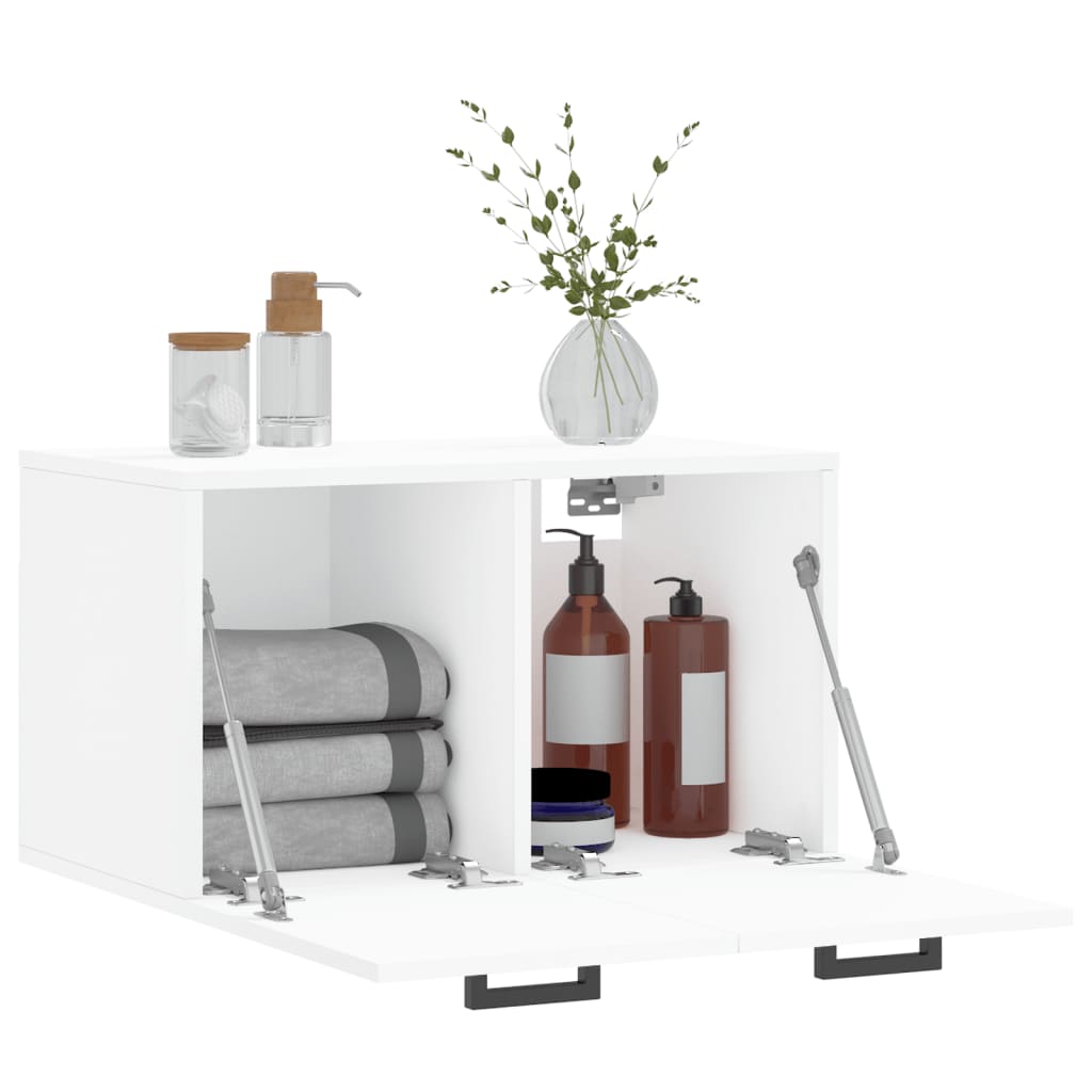 Wall Cabinet White 60x36.5x35 cm Engineered Wood