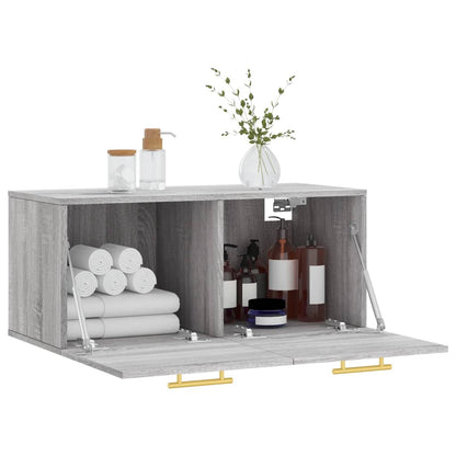 Wall Cabinet Grey Sonoma 80x36.5x35 cm Engineered Wood