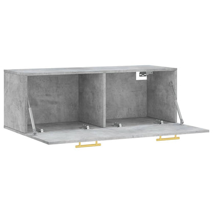 Wall Cabinet Concrete Grey 100x36.5x35 cm Engineered Wood