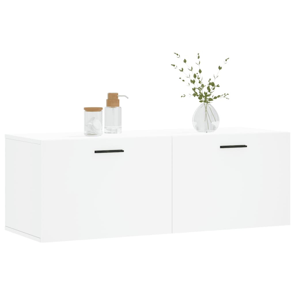 Wall Cabinet White 100x36.5x35 cm Engineered Wood