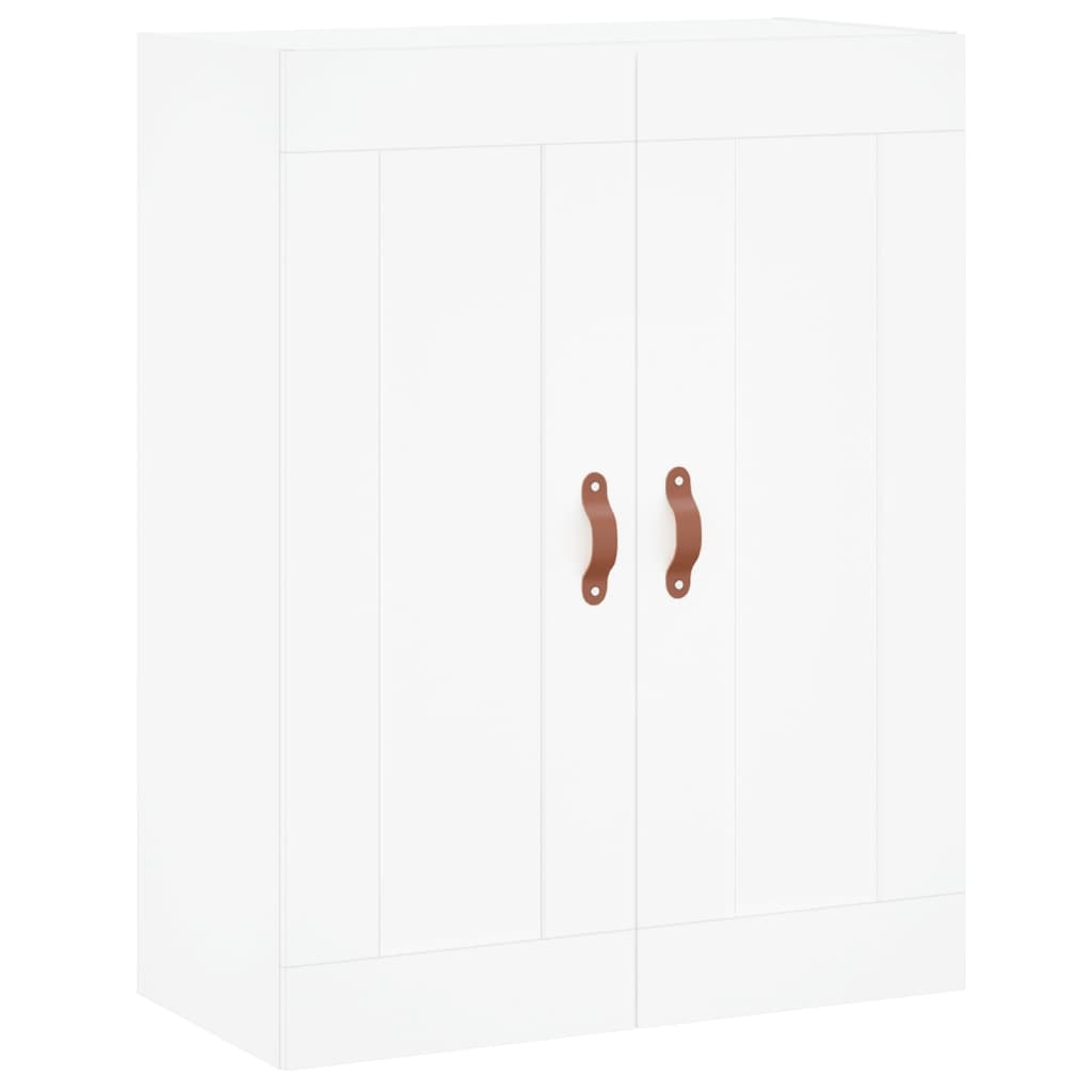 Wall Mounted Cabinet White 69.5x34x90 cm Engineered Wood
