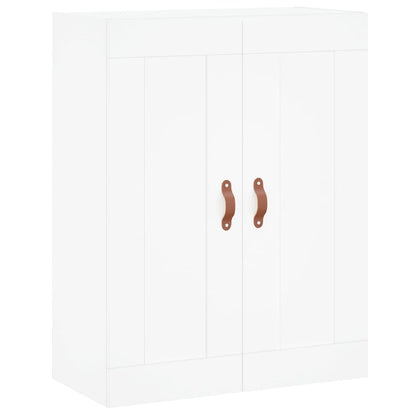 Wall Mounted Cabinet White 69.5x34x90 cm Engineered Wood