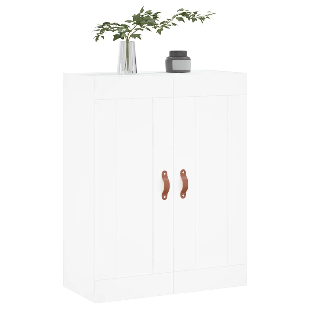 Wall Mounted Cabinet White 69.5x34x90 cm Engineered Wood