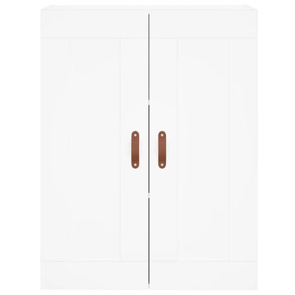 Wall Mounted Cabinet White 69.5x34x90 cm Engineered Wood