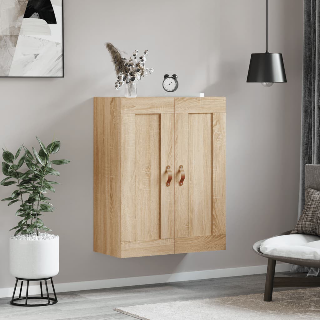 Wall Mounted Cabinet Sonoma Oak 69.5x34x90 cm Engineered Wood