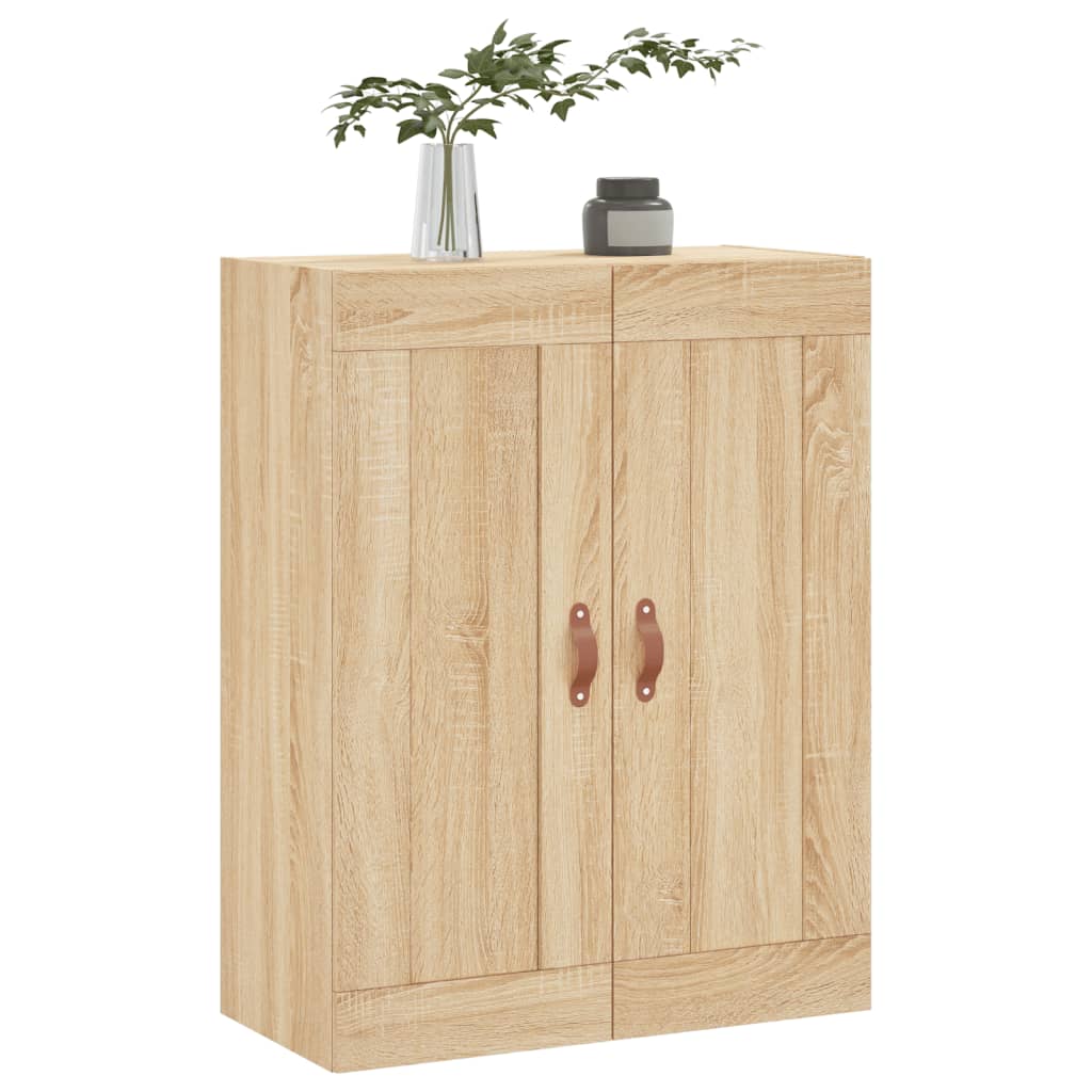 Wall Mounted Cabinet Sonoma Oak 69.5x34x90 cm Engineered Wood