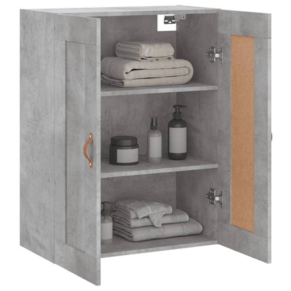 Wall Mounted Cabinet Concrete Grey 69.5x34x90 cm Engineered Wood